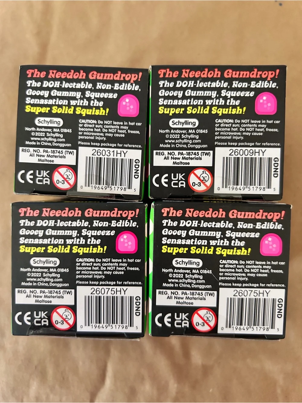 Authentic, ULTRA RARE, Mint- Collectors Edition Needoh Gumdrop FULL SET